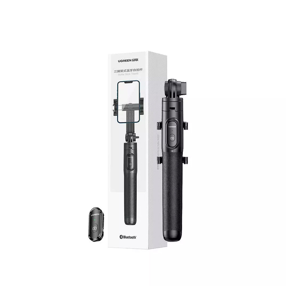 UGREEN LP586 Bluetooth Selfie Stick, Universal, Black