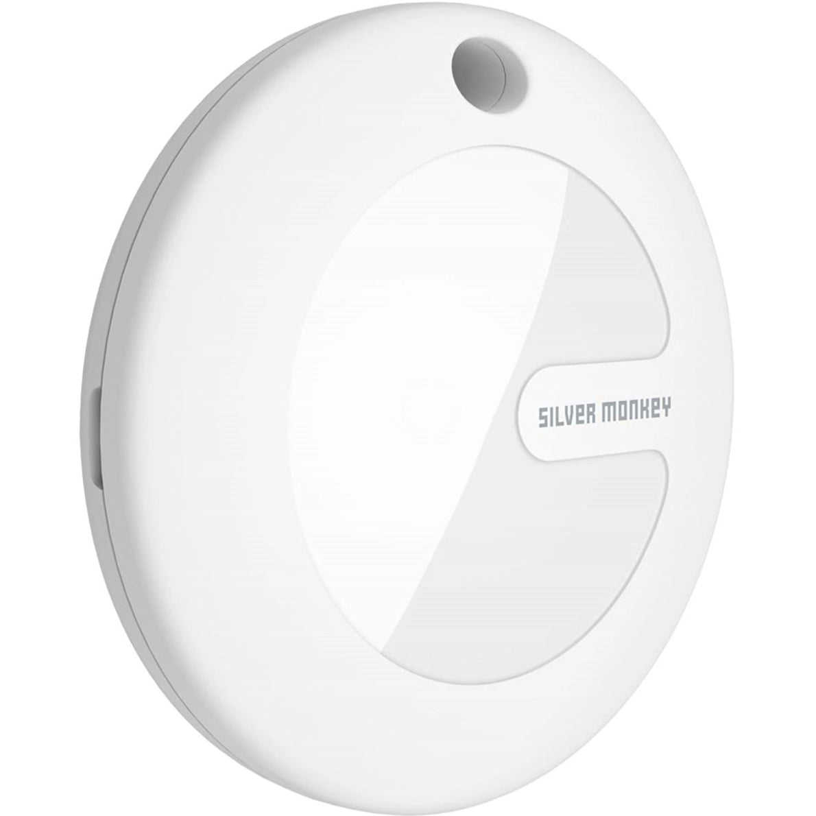 Silver Monkey Tag, White 