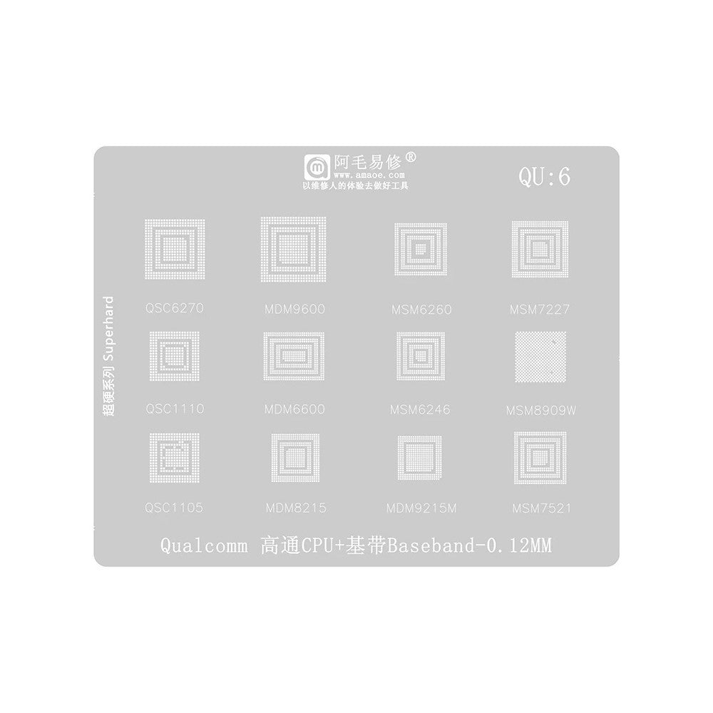 Amaoe BGA Stencil for Qualcomm QU1-8 Series CPU