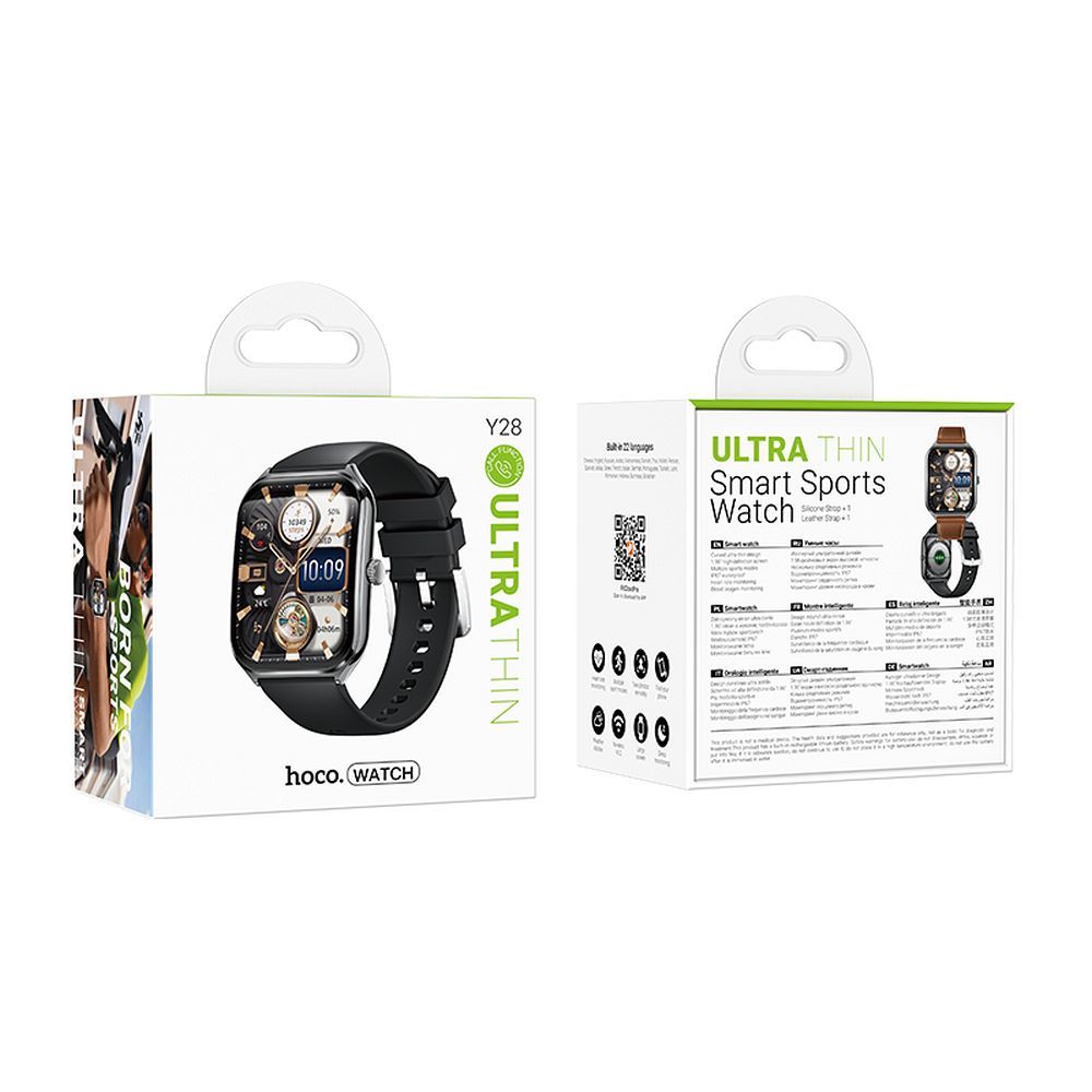 HOCO Y28 Call Smartwatch, Black