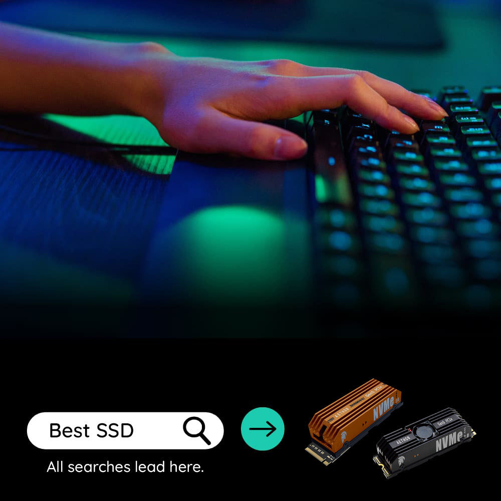 Solid State Drive (SSD) Dato Ares Aethon, NVME M.2, PCIe Gen5x4, 1TB, Black ARSAT-1TB