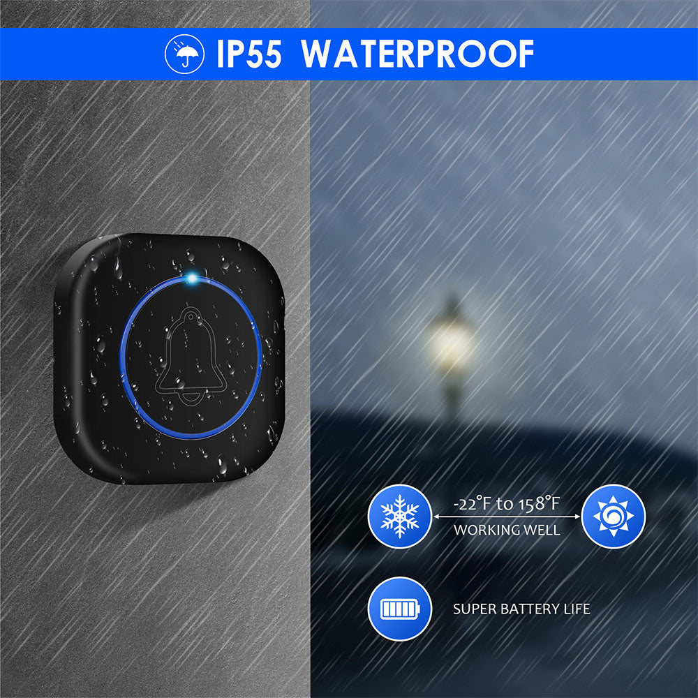 Techsuit SU1 Doorbell, Black