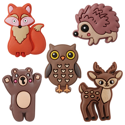 3D OEM Forest Sticker for Phone / Tablet Case, Set of 5, Multicolor
