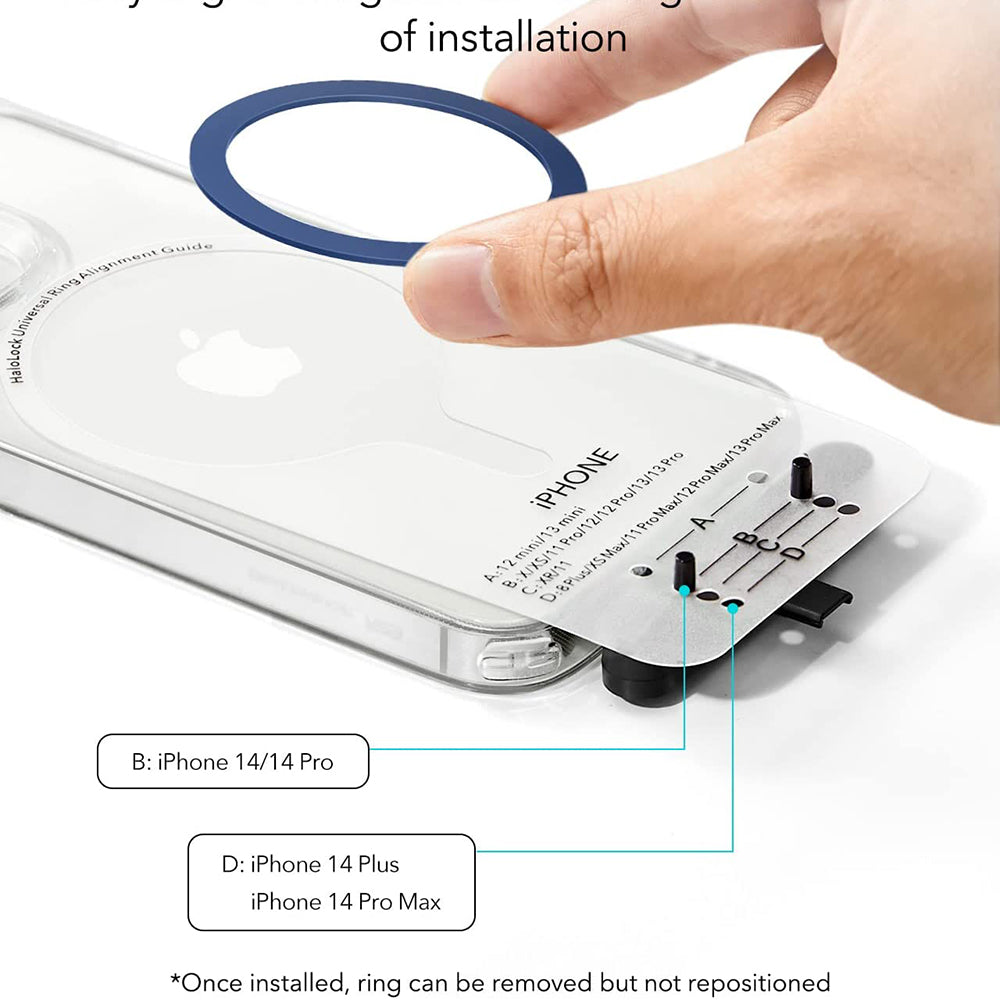 ESR HaloLock Metallic Sticker, Set of 2 Pieces, Blue