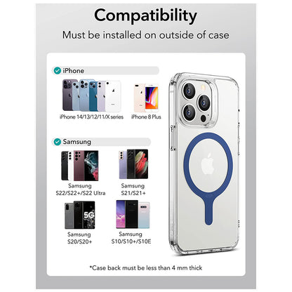 ESR HaloLock Metallic Sticker, Set of 2 Pieces, Blue