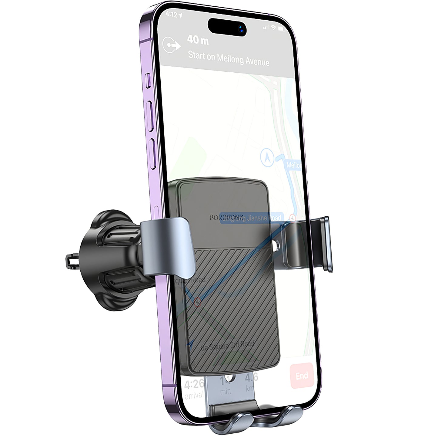 BH118 Car Holder, 4.5inch - 7inch, Black 
