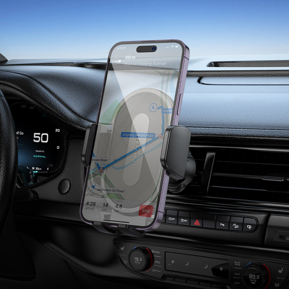 Borofone BH133 Rio Car Holder, 4.5inch - 7inch, Black