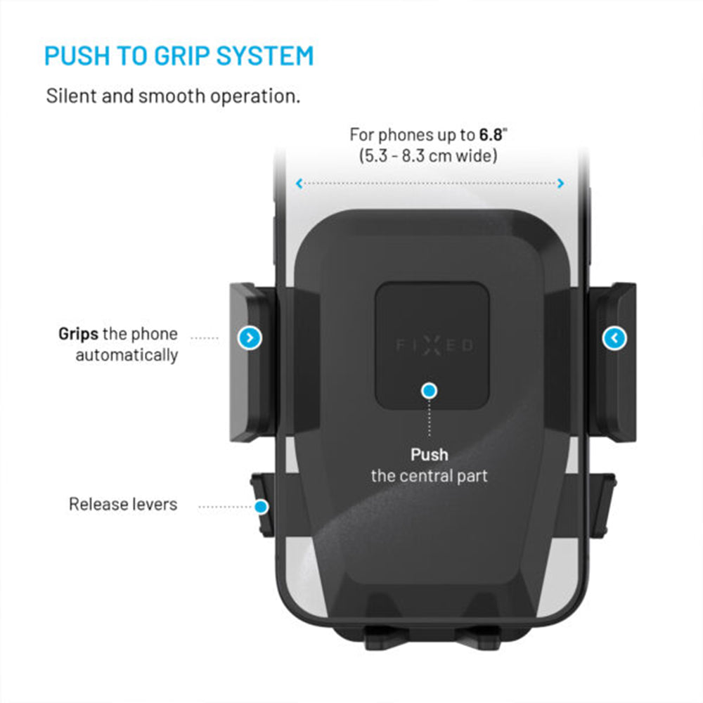 Fixed Iconiq Lock Universal Car Holder, Black