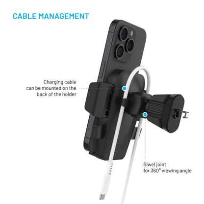 Fixed Iconiq Lock Universal Car Holder, Black