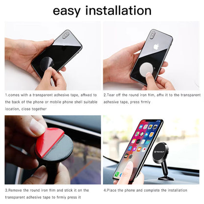 Techsuit S11 Magnetic Car Holder, Universal, Black