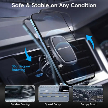 Techsuit S2 Magnetic Car Holder, Universal, Black