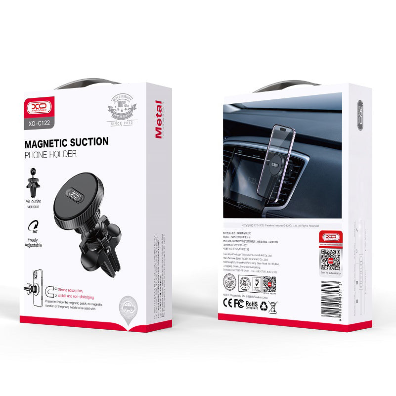 Magnetic Car Holder XO Design C122, Universal, Black