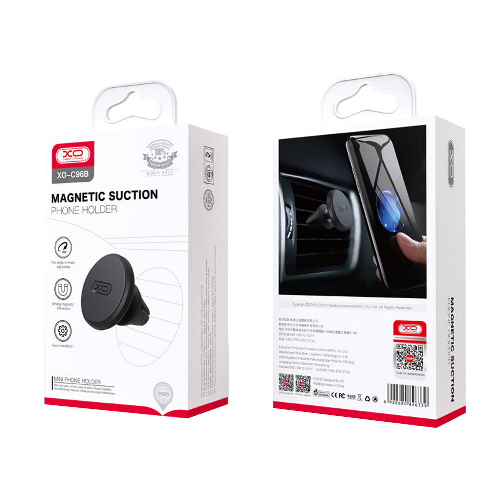 Magnetic Car Holder XO Design C96B, Universal, Black