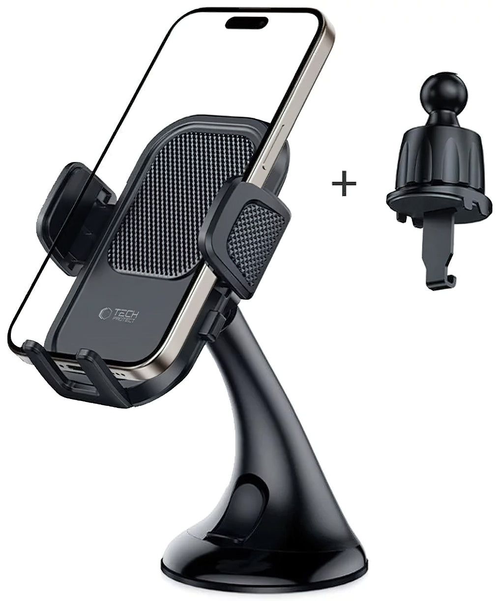 Tech-Protect V8-3 2in1 Universal Car Holder, Black