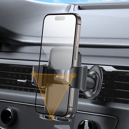 Yesido C251 Car Holder, 4.8inch - 7.2inch, Black