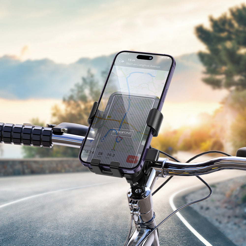 Borofone BH13 Knight Bicycle Holder, 4.5inch - 7inch, Black