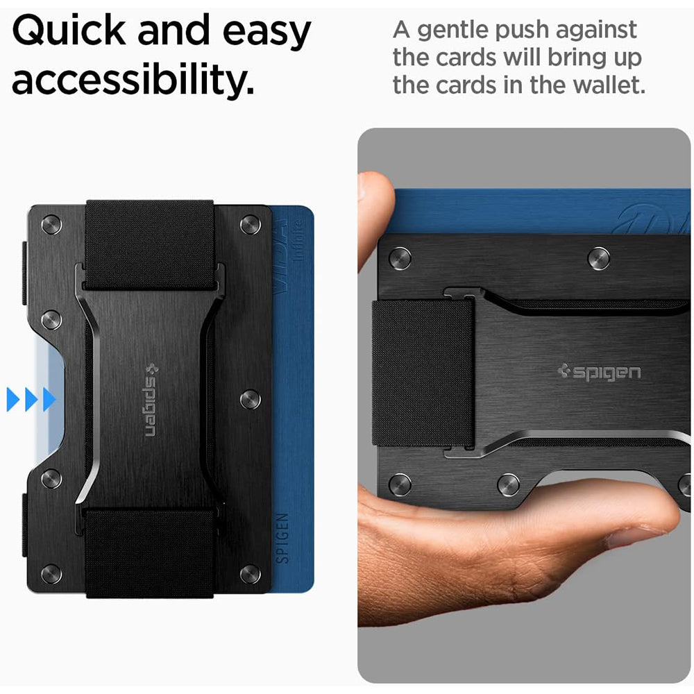 Spigen S RFID Protection Holder for Payment Cards, Black AMP02898