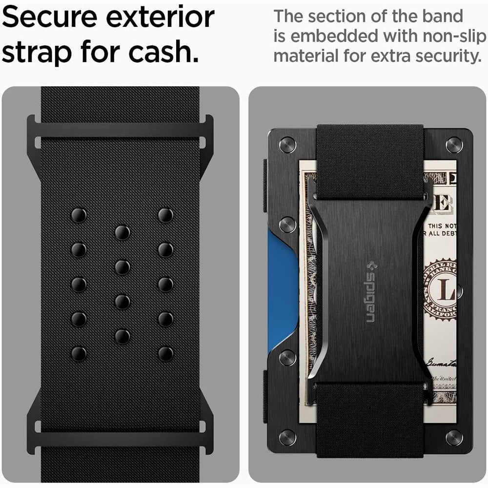 Spigen S RFID Protection Holder for Payment Cards, Black AMP02898