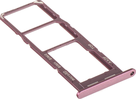SIM Card Holder Samsung Galaxy A14 A145, Dual SIM, Burgundy