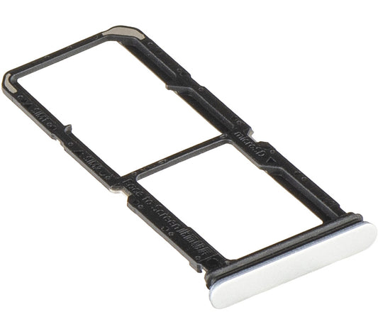SIM Card Holder Oppo A5 4G, Silver (Mist White), Service Pack 612121000415