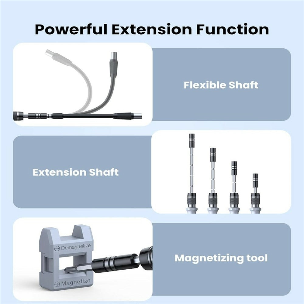 Axth Screwdriver, 116in1, Gray