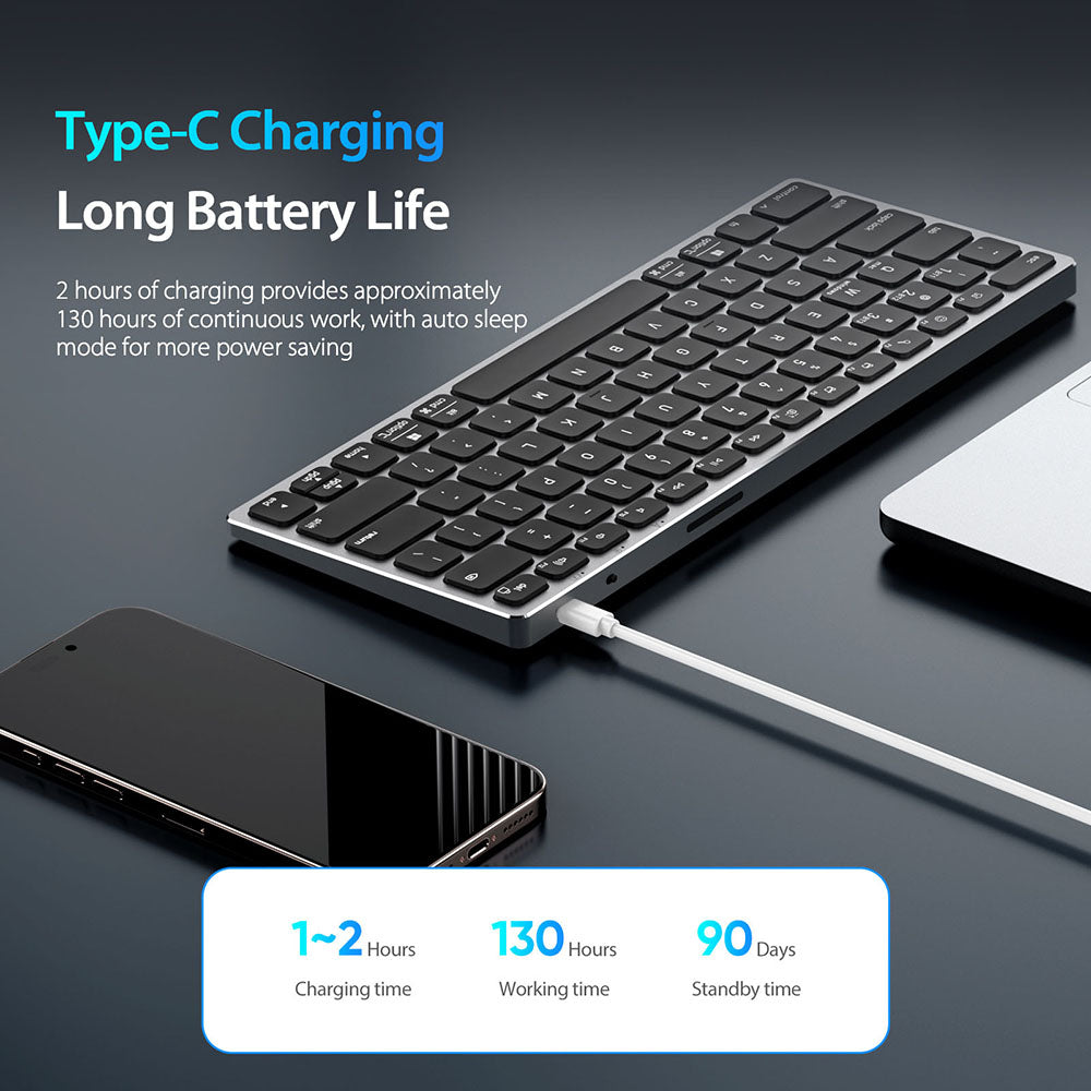 DUX DUCIS LK Mini Bluetooth Keyboard, Black