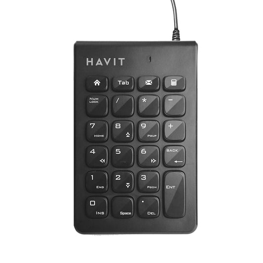 HAVIT KB223 Wired USB Numeric Keyboard, 1.5m, Black