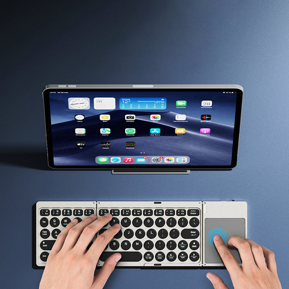 DUX DUCIS Foldable Bluetooth Keyboard, Black
