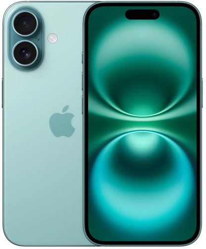 Apple iPhone 16 Mobile Phone, 128GB, Teal India Spec MYED3HN/A
