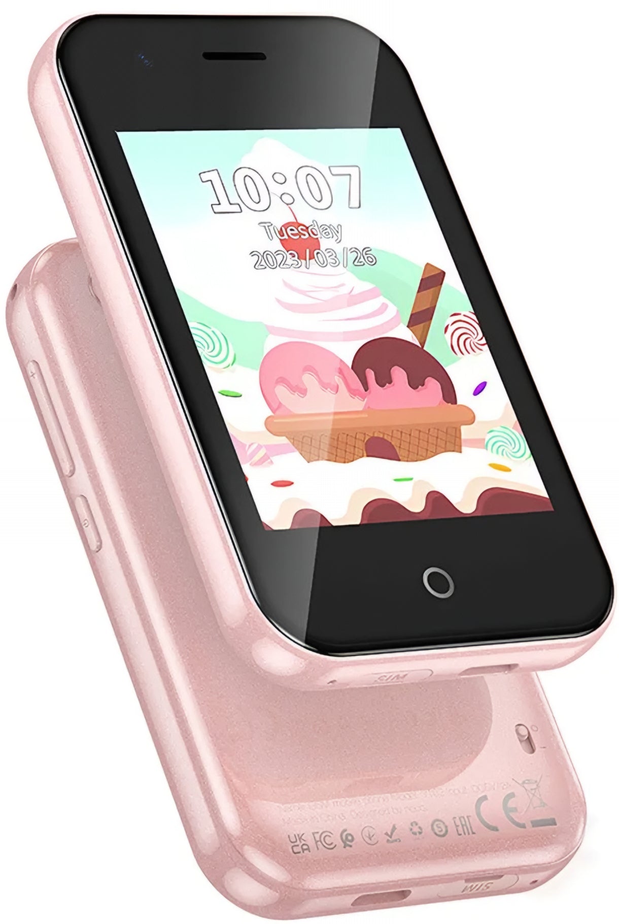 HOCO Y102 Kids Mobile Phone, 2G, 2.8inch Display, Pink