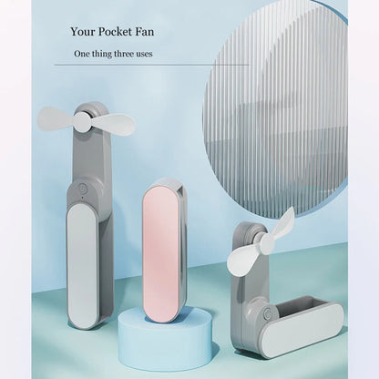 Techsuit TF1 Portable Fan, Pink