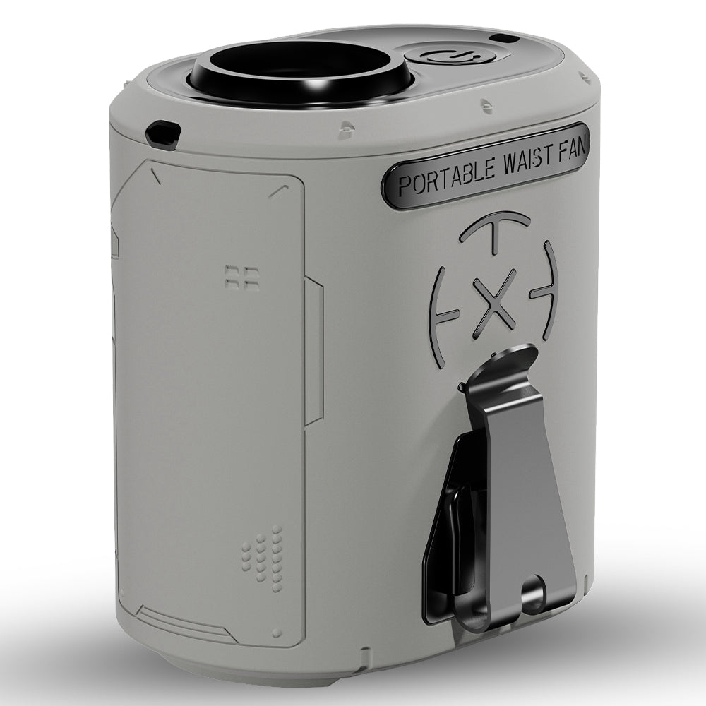 Techsuit Z14 Portable Fan with 5000mAh External Battery, Grey