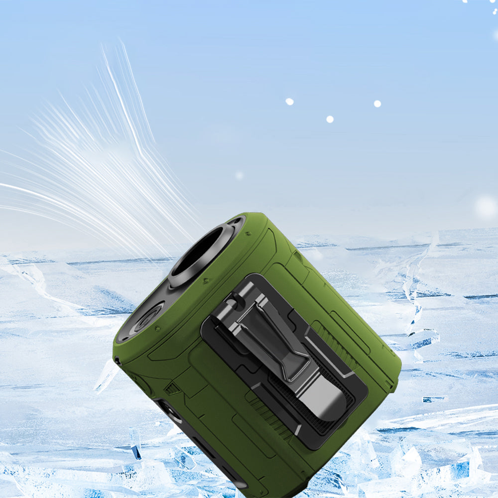 Techsuit Z14 Portable Fan with 5000mAh External Battery, Green