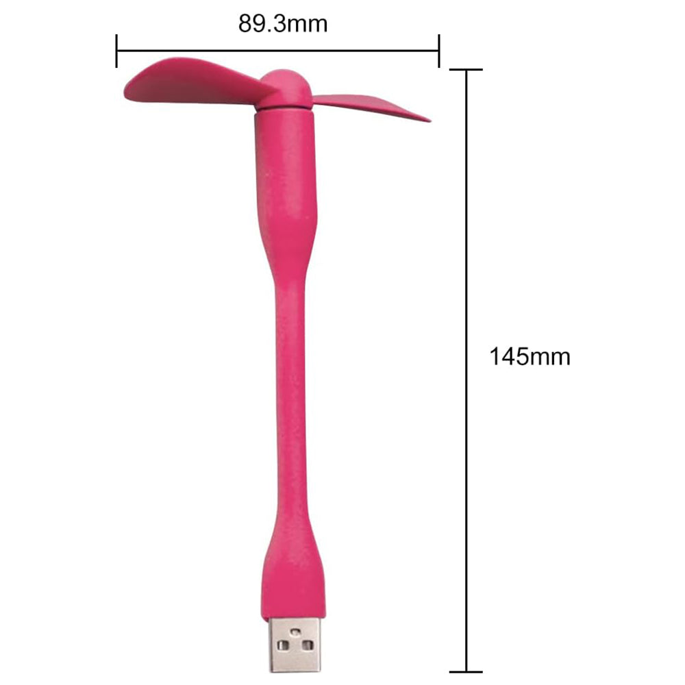 Techsuit TUF1 USB Fan, Pink